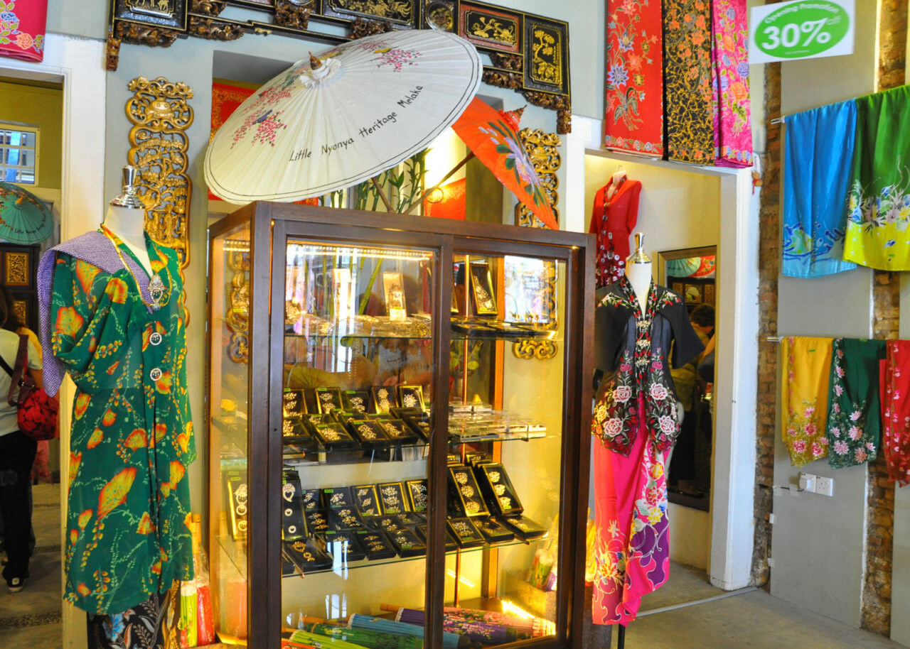 Shop in Melaka selling souvenirs